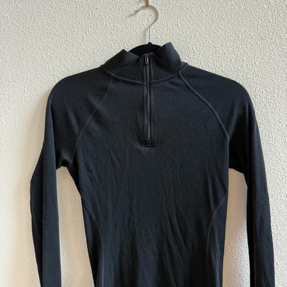 Smartwool Classic Thermal Merino 1/4 Zip base layer top Size Medium - Picture 6 of 9